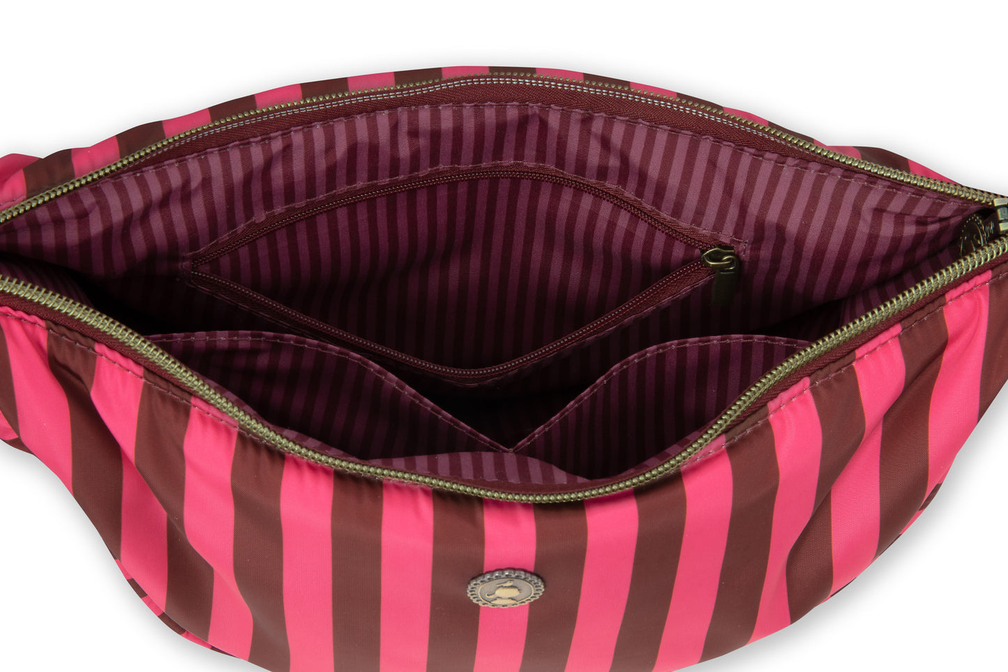 Freya Half Moon Cross Body Bag Stripe 34x10x16cm