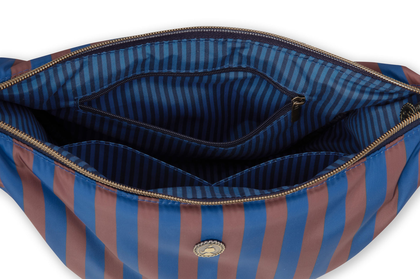 Freya Half Moon Cross Body Bag Stripe 34x10x16cm