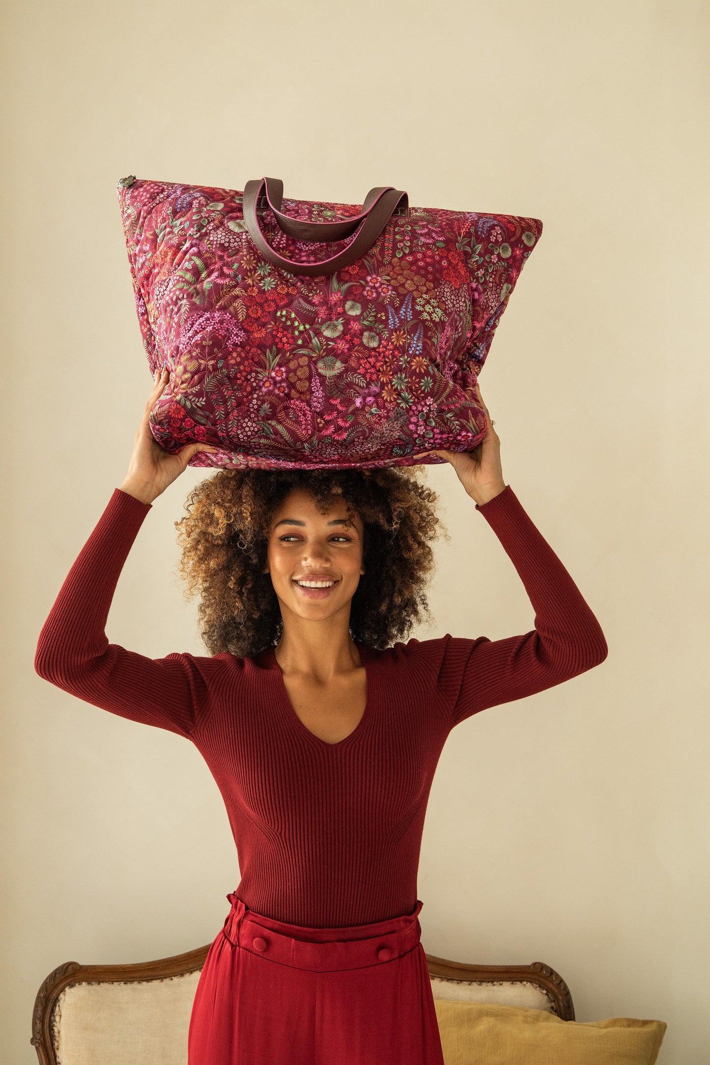 Tilda Tote Bag Querida Quilted Velvet 66x20x44cm