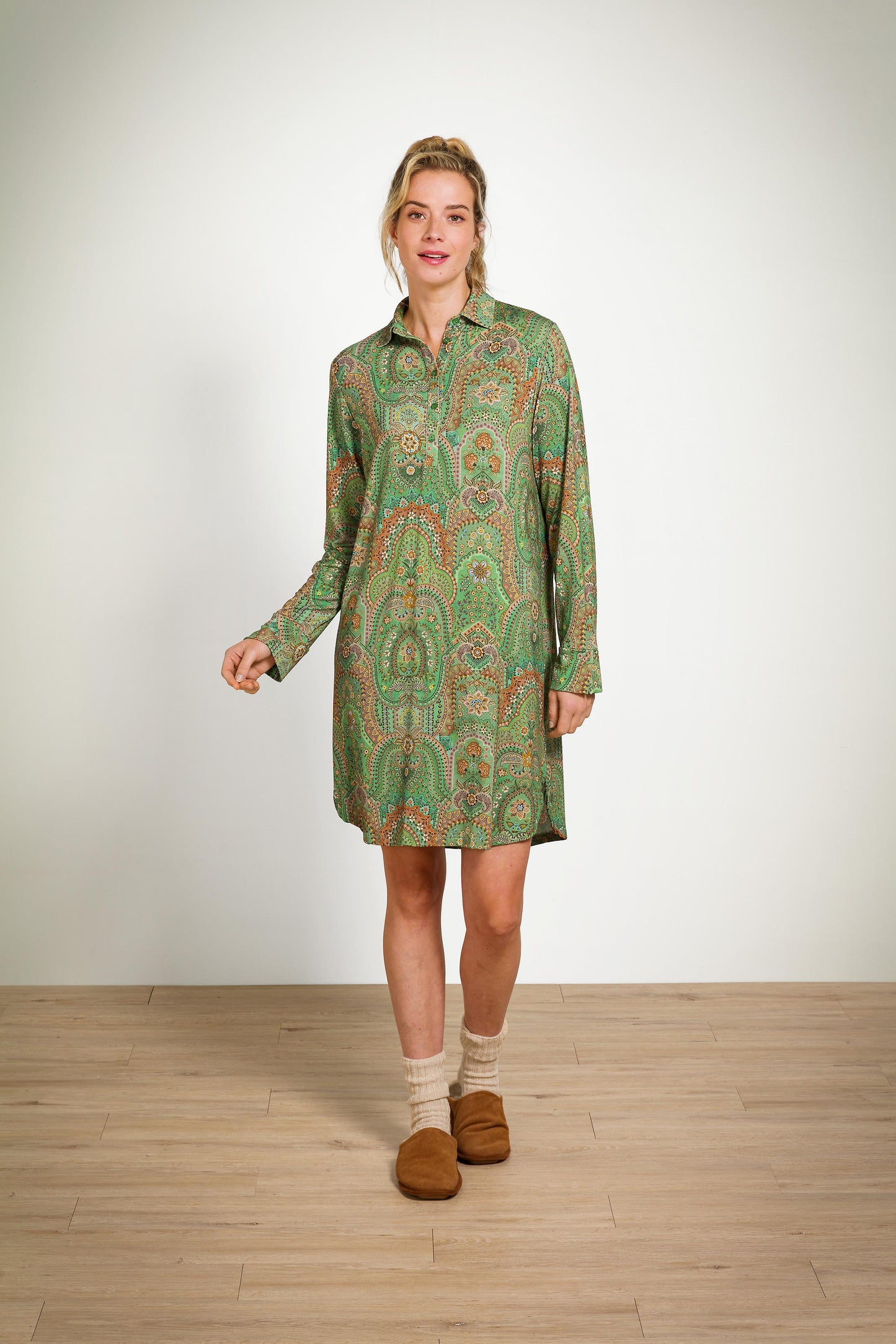 Daaltje Long Sleeve Nightdress Jabali
