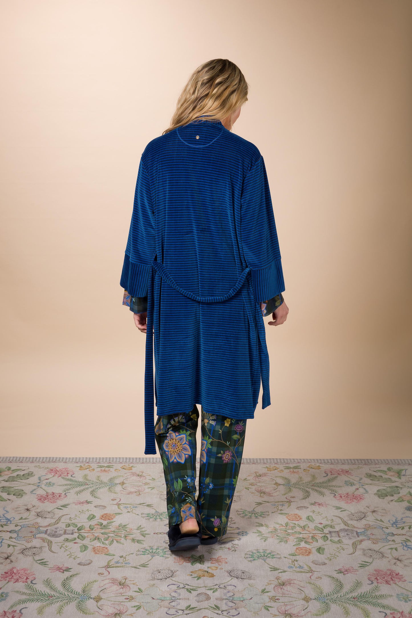 Naomi Kimono Velvet Little Sumo Stripe