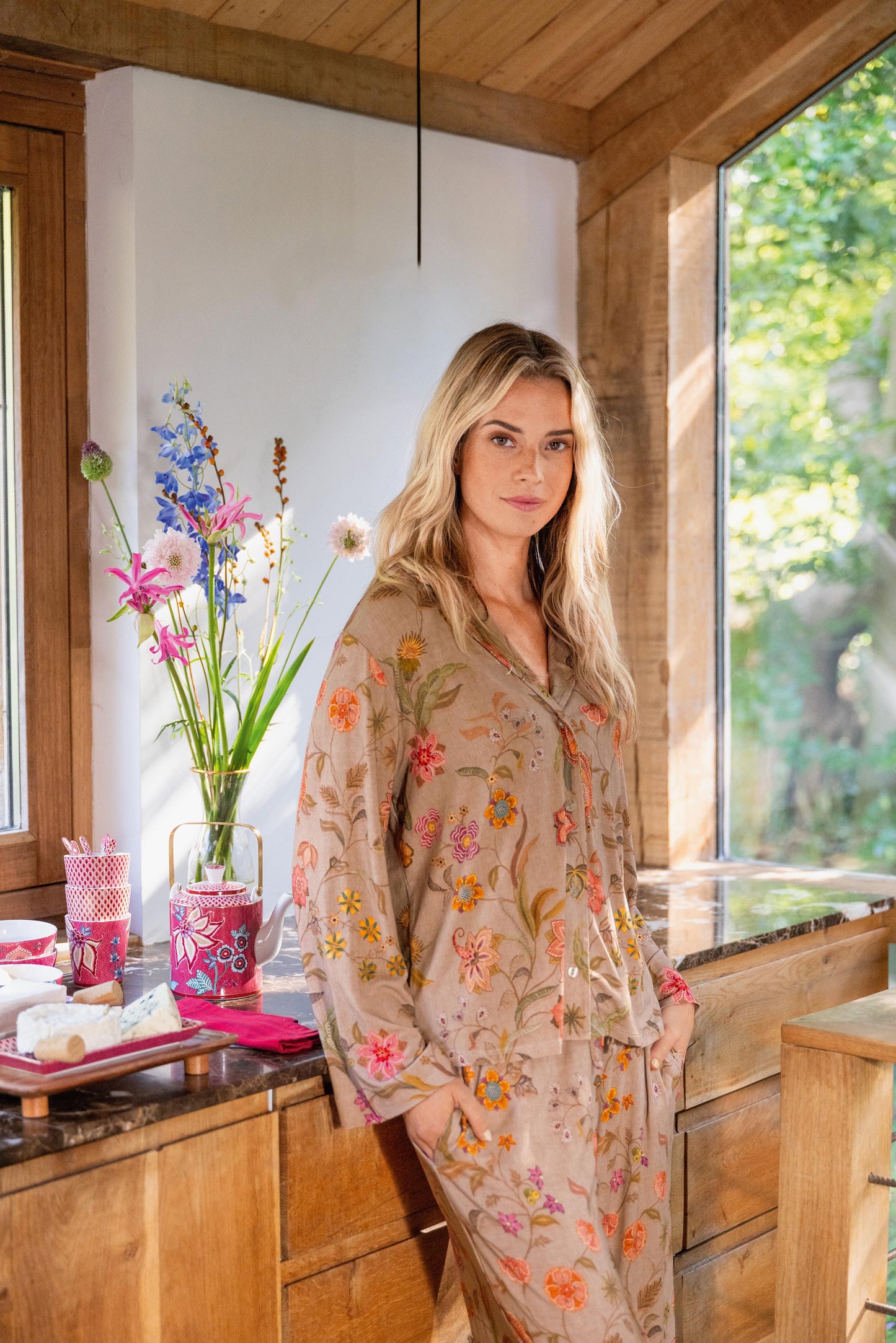 Faye Long Sleeve Top Coco Flower