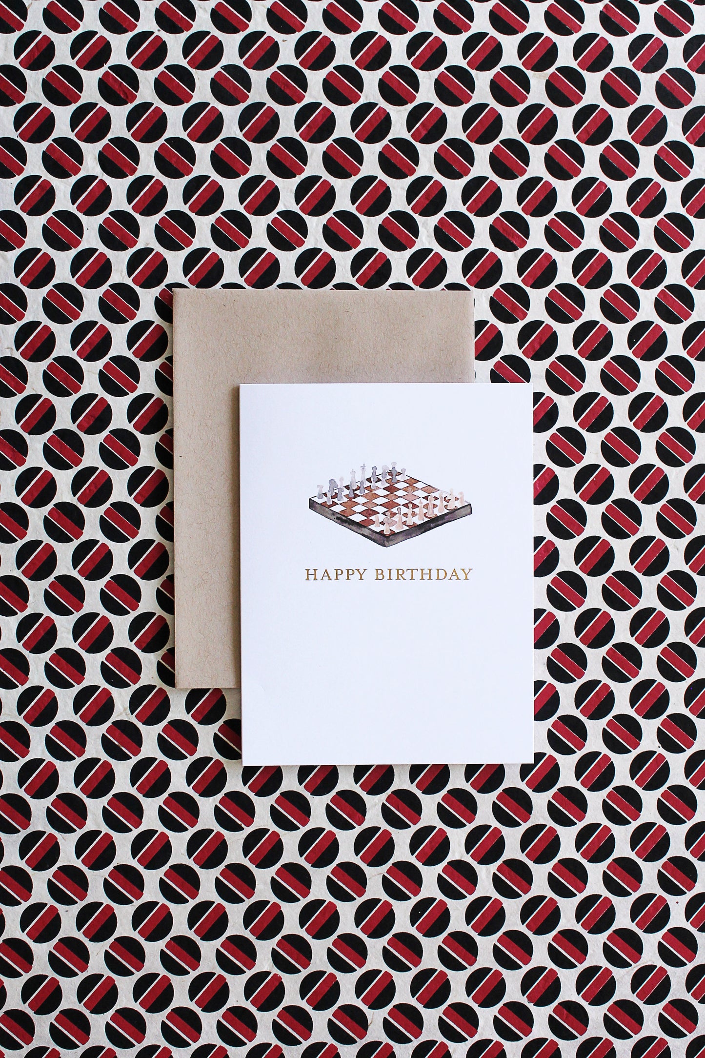 Chess Game Birthday Card