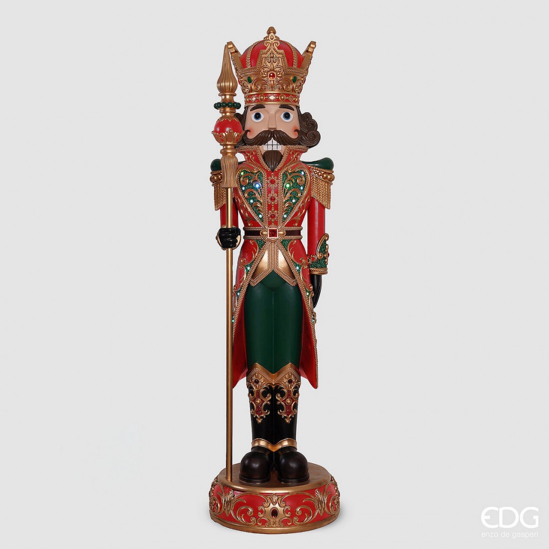 8' Regal Nutcracker Soldier With LED & Music
