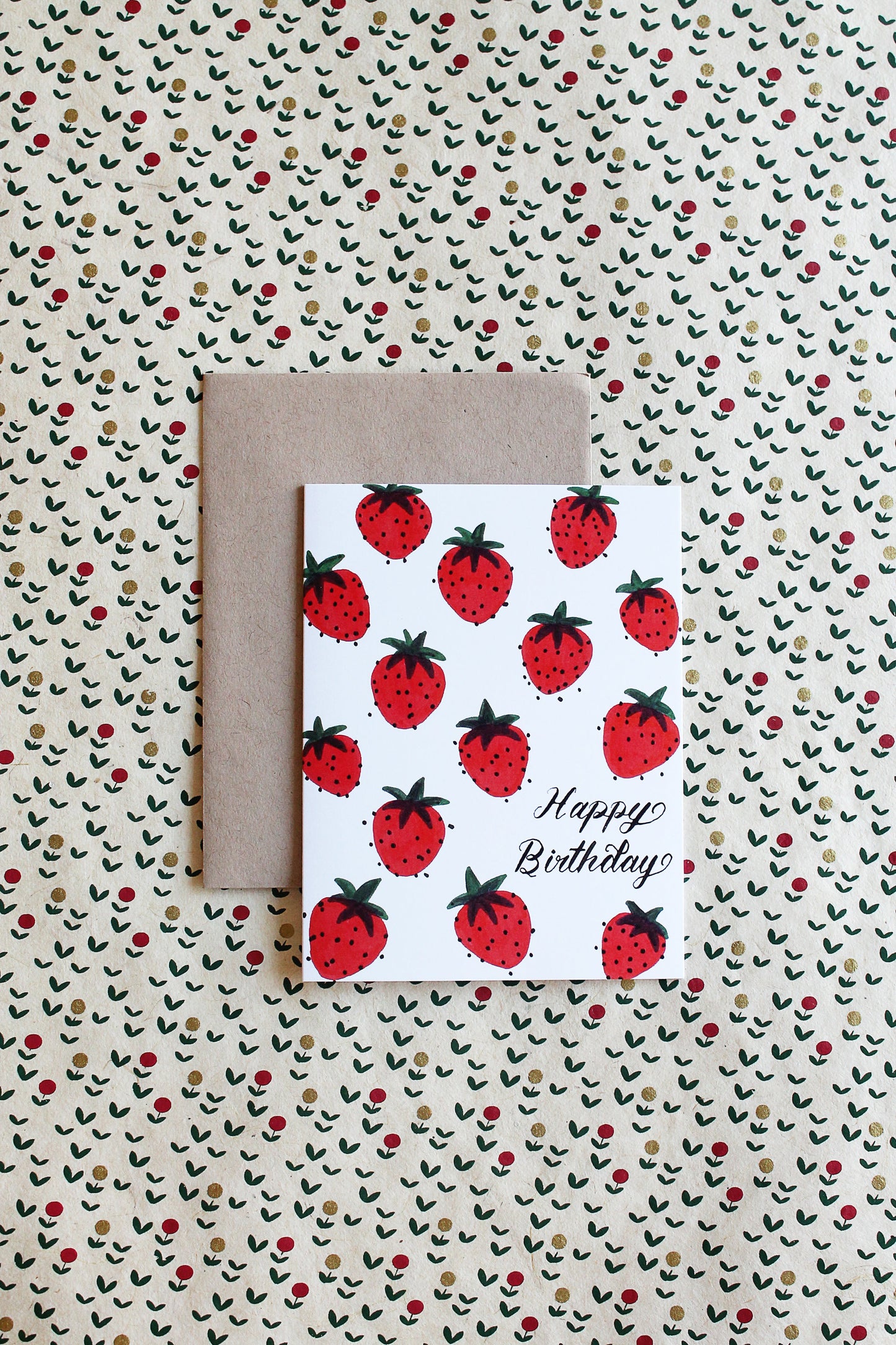 Strawberry Birthday Card