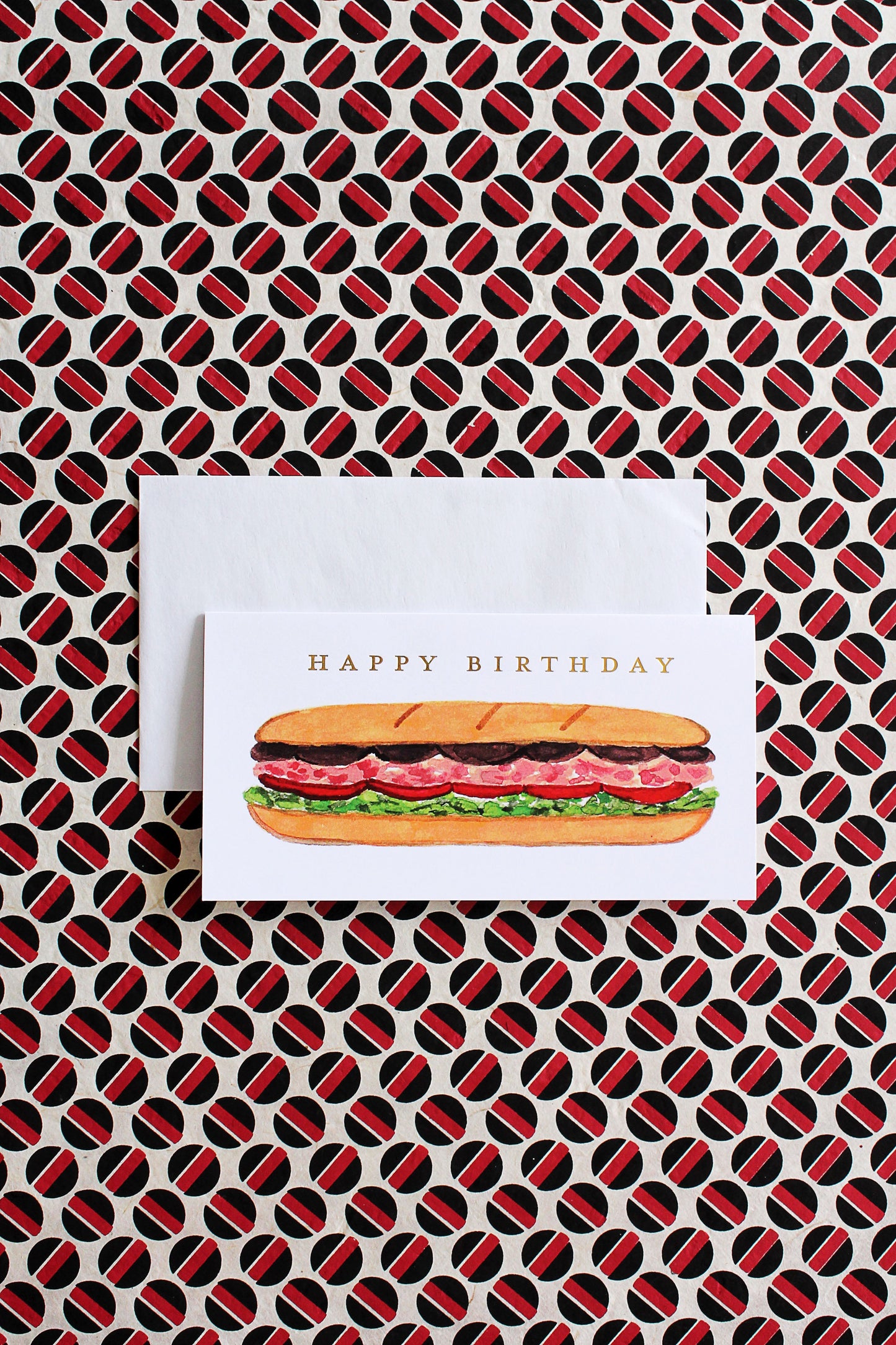 Sub Sandwich Birthday Card