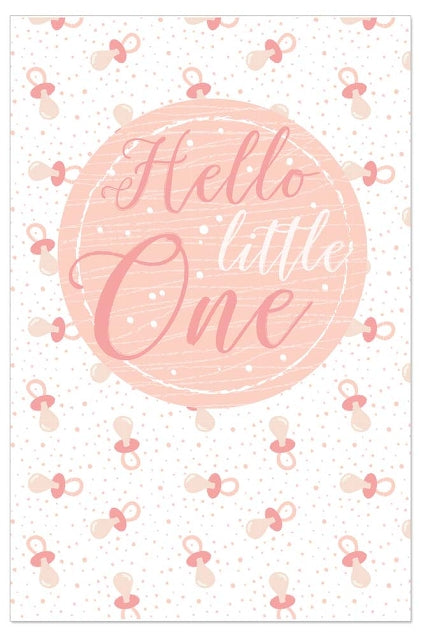 Hello Little One Pink Card