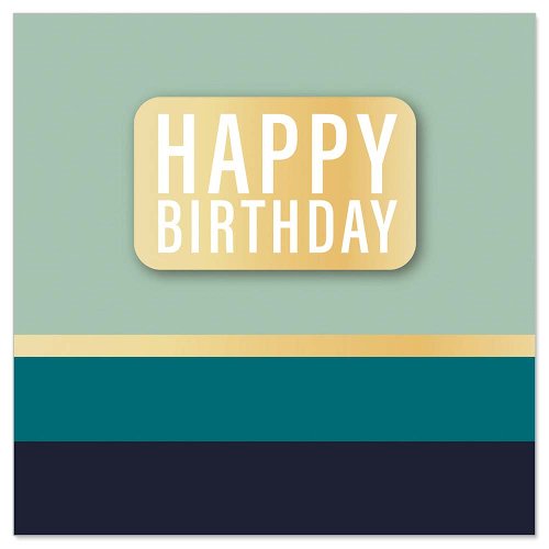 Mini Card - Birthday Stripes