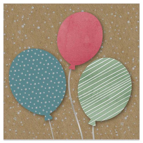 Mini Card - Birthday Balloons