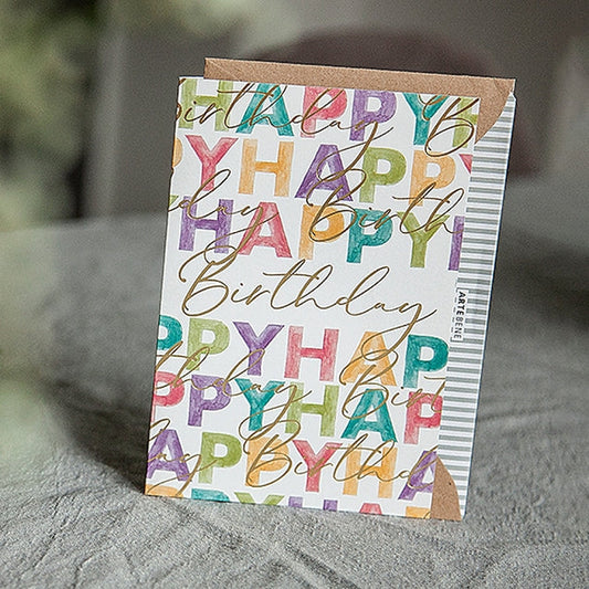 Happy Happy Birthday Card