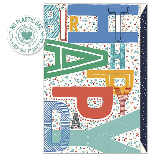 Colourful Confetti Birthday Card