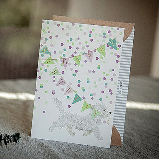 Dog Birthday Banner Card