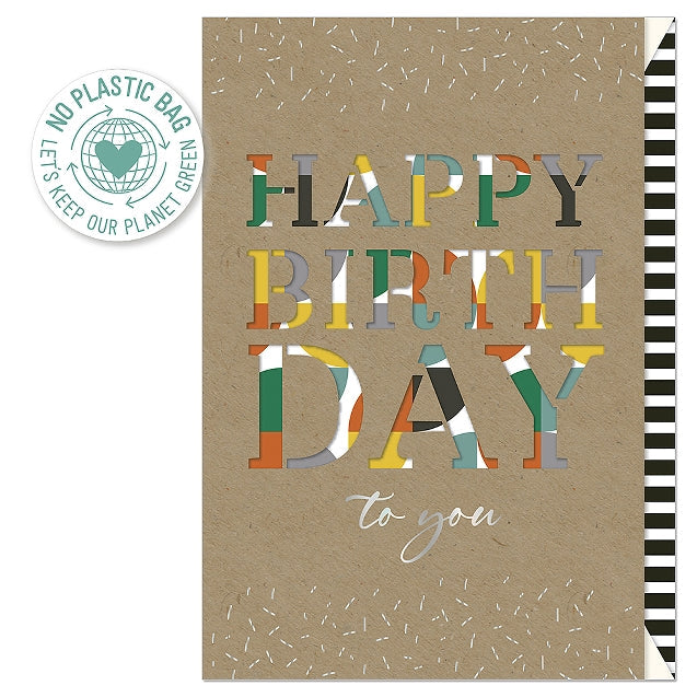 Die Cut Happy Birthday Card