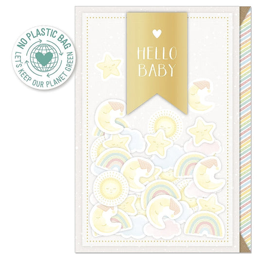 Hello Baby Confetti Card