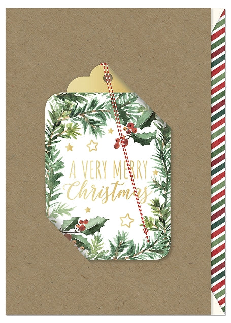 Christmas Tag Ornament Pure Card