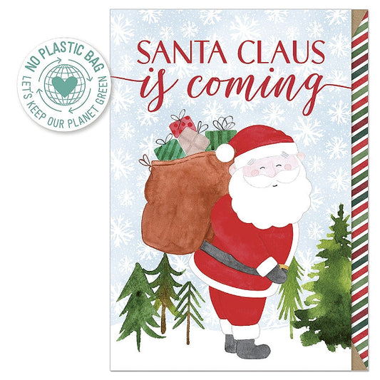 Santa Claus Is Coming Card