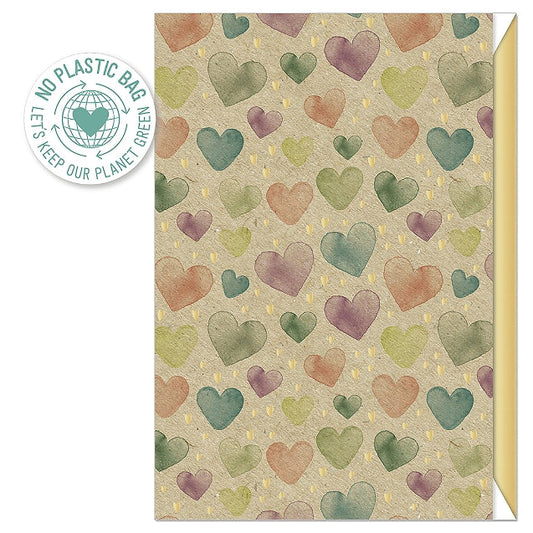 Confetti Hearts Pure Card