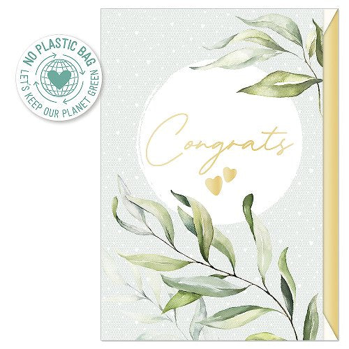 Eucalyptus Leaves Congrats Card