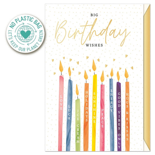 Big Birthday Wishes Card