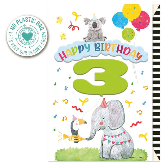 Third Birthday Jungle Card