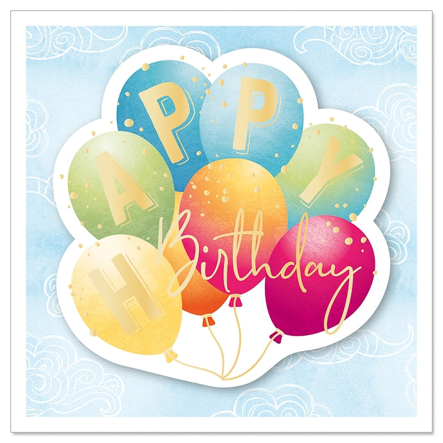 Mini Card - Birthday Balloons