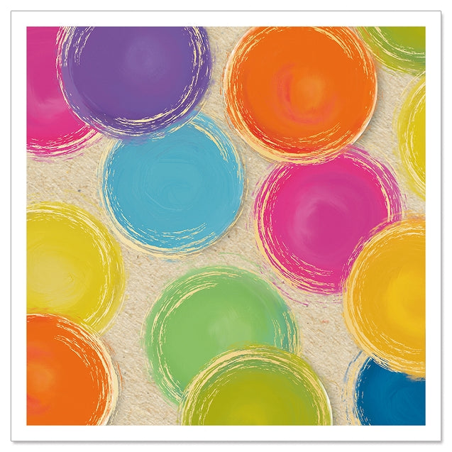 Mini Card - Rainbow Polka Dots