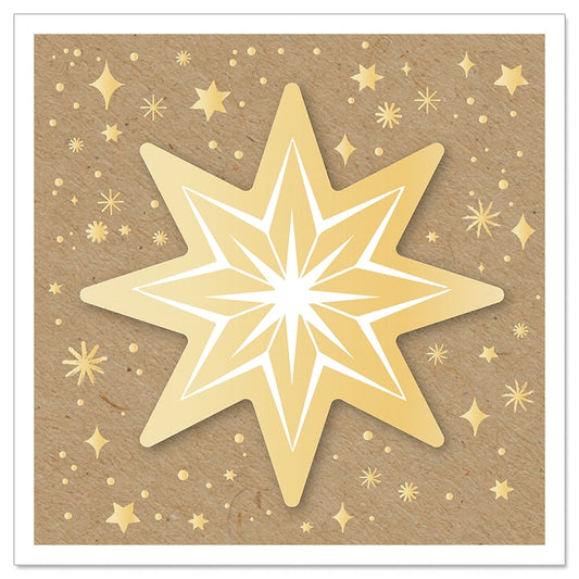 Mini Card - Organics Christmas Star