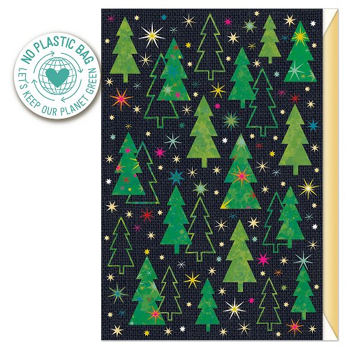 Modern Christmas Trees Card