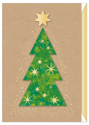 3D Applique Christmas Tree Card