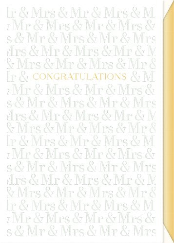 Typewriter Text Wedding Card