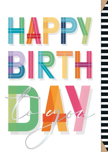 Colorful Happy Birthday To You Card