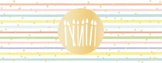 No. 10 Card - Candles & Stripes