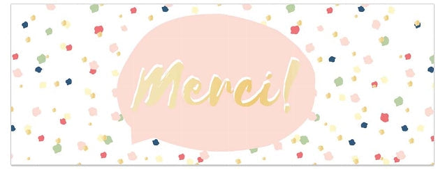 No. 10 Card - Merci Confetti