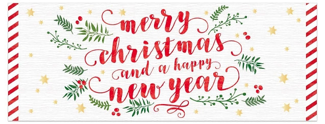 No. 10 Card - Merry Christmas And A Happy New Year