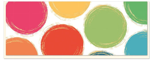 No. 10 Card - Rainbow Polka Dot