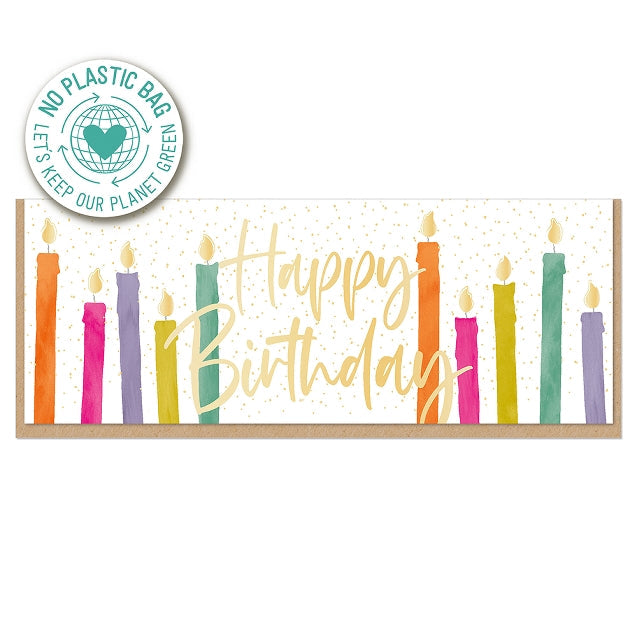 No. 10 Card - Happy Birthday Candles