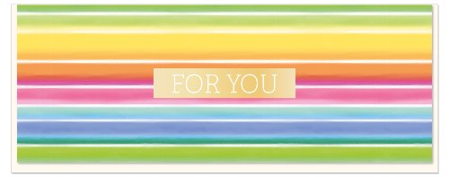 No. 10 Card - Rainbow Stripes For You