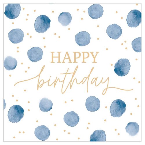 Luncheon Napkin Birthday Dots
