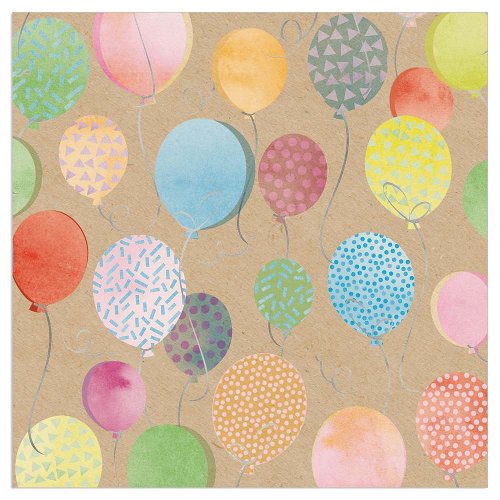 Luncheon Napkin Birthday Balloons