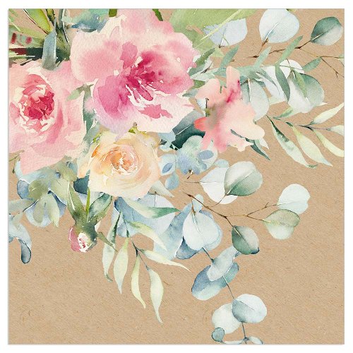 Luncheon Napkin Floral Bouquet