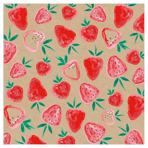 Luncheon Napkin Strawberries