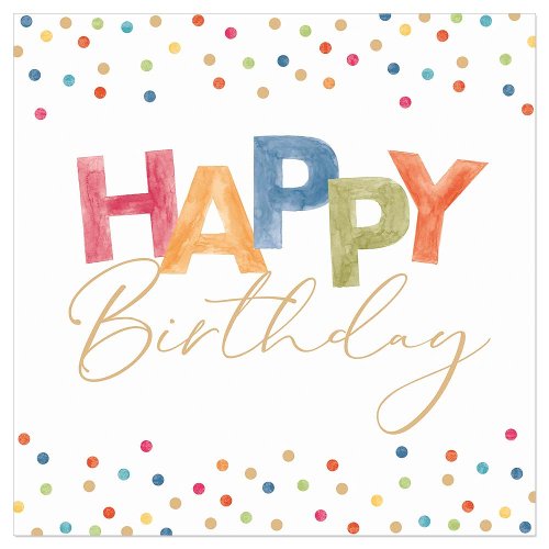 Luncheon Napkin Birthday Confetti