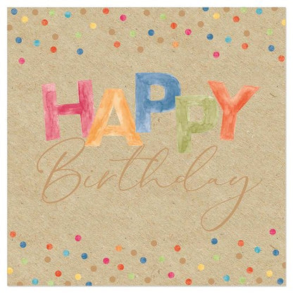 Luncheon Napkin Birthday Confetti