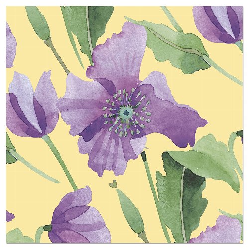 Luncheon Napkin Purple Blossoms