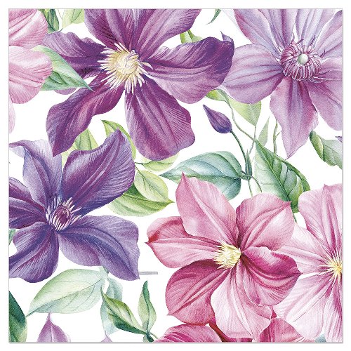 Luncheon Napkin Clematis