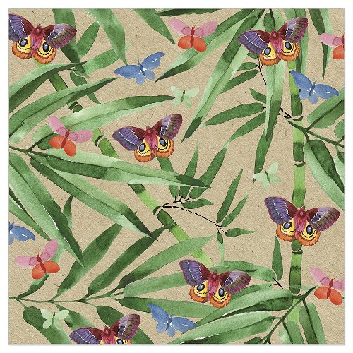 Luncheon Napkin Butterfly Bamboo