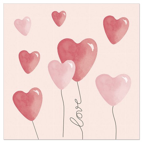 Luncheon Napkin Love Is In The Air