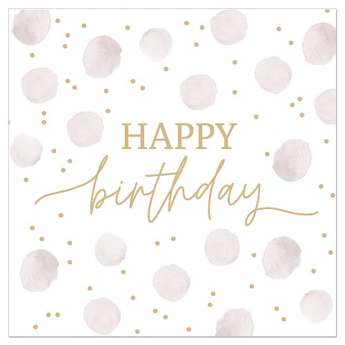 Luncheon Napkin Birthday Dots
