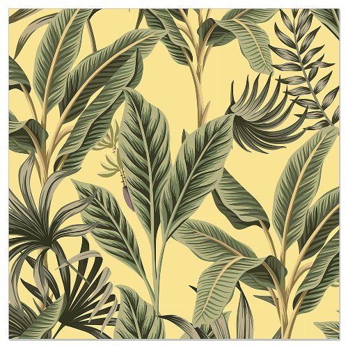 Luncheon Napkin Tropical Leaves