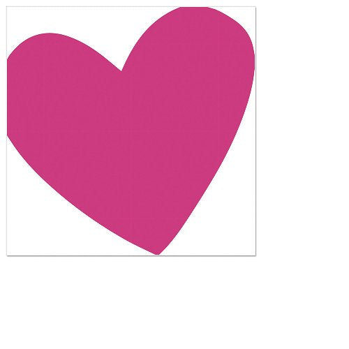 Beverage Napkin Big Heart